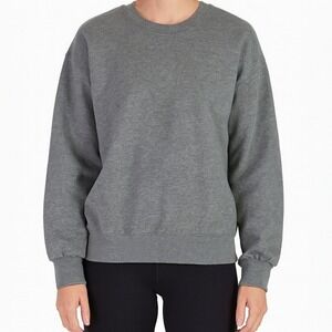 Forever 21‎ Gray Crew Neck Pullover Sweatshirt Casual Comfy Everyday